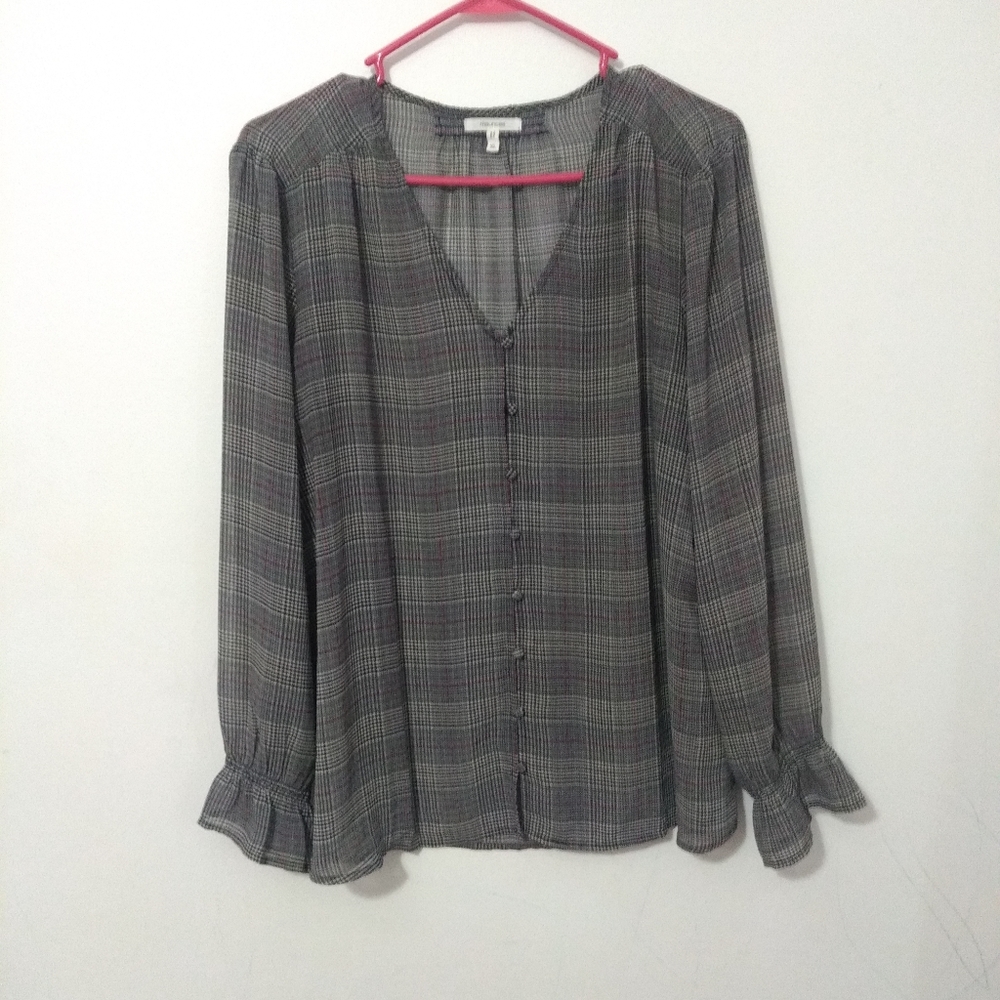 Plaid blouse